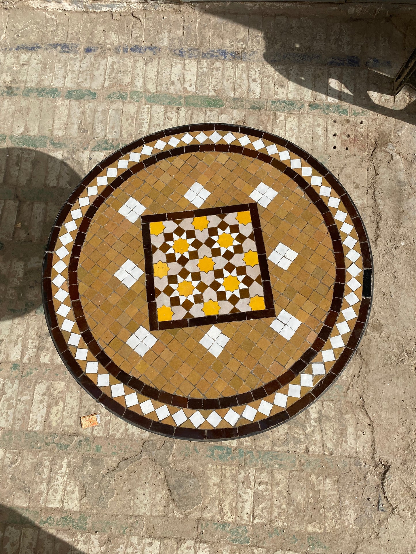 Golden Medina Mosaic Table