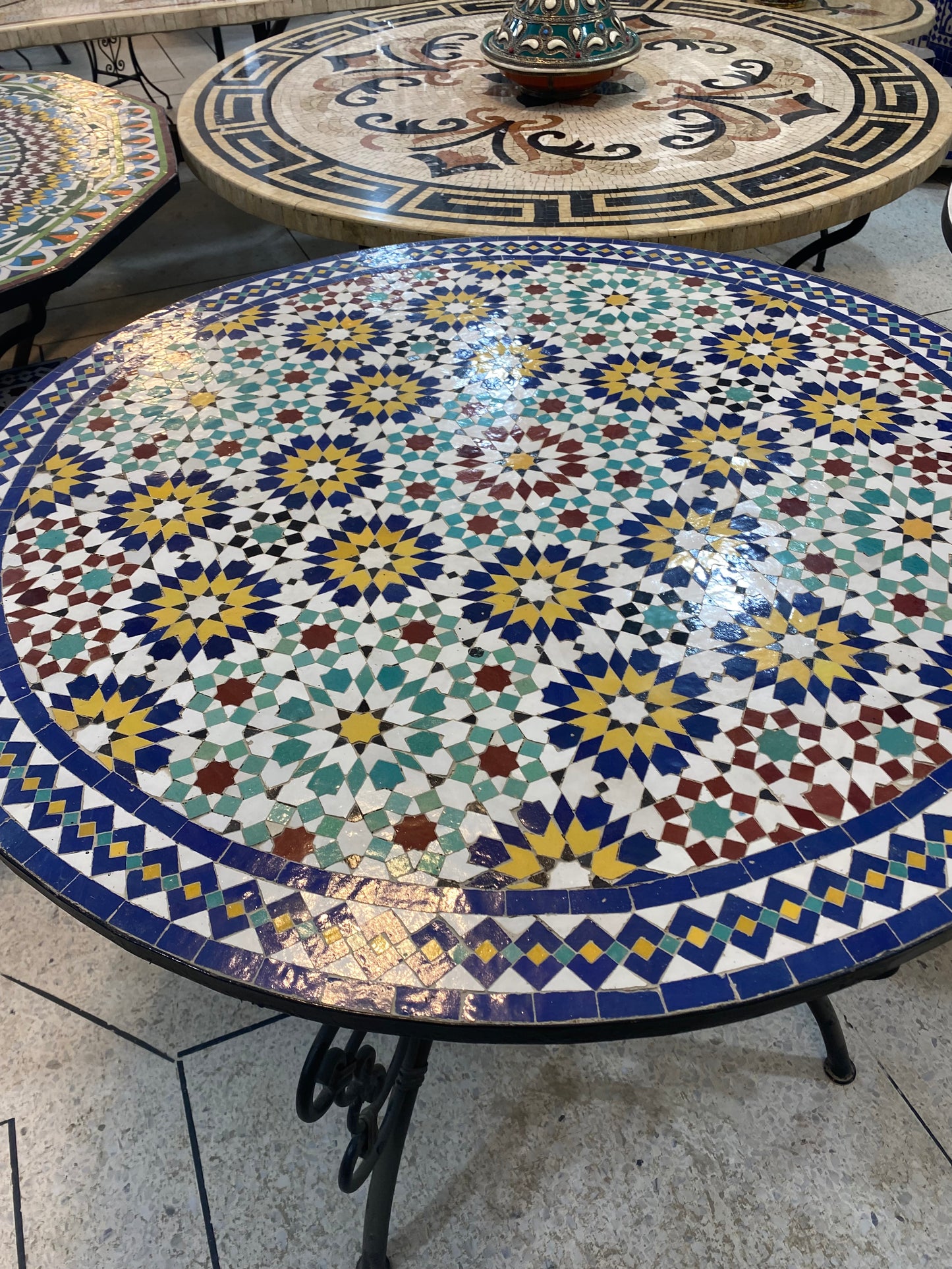 Handcrafted Moroccan Mosaic Table – A Timeless Masterpiece
