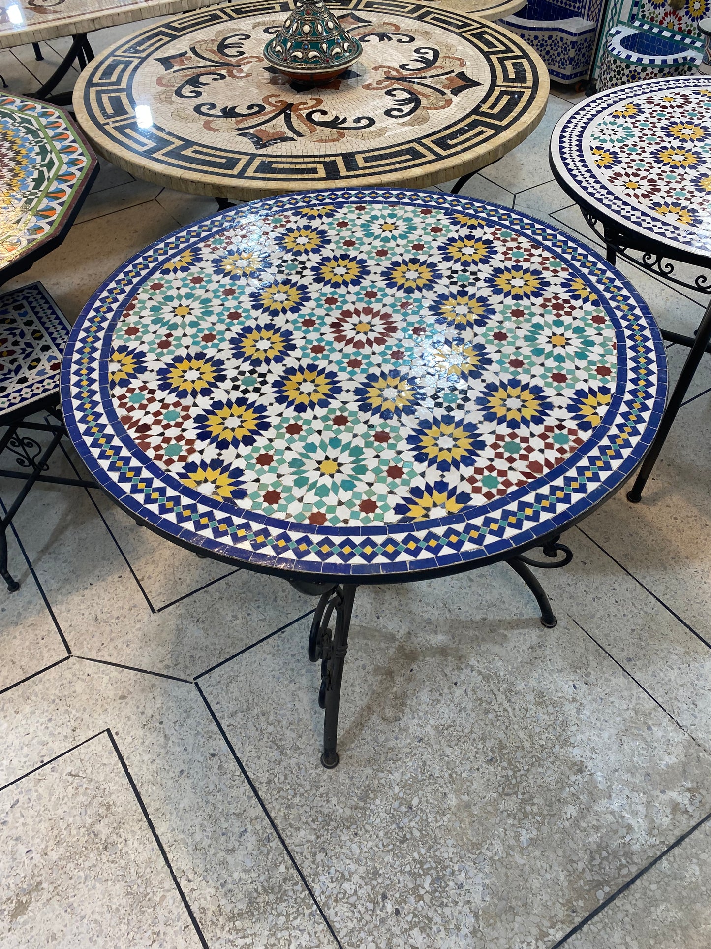 Handcrafted Moroccan Mosaic Table – A Timeless Masterpiece