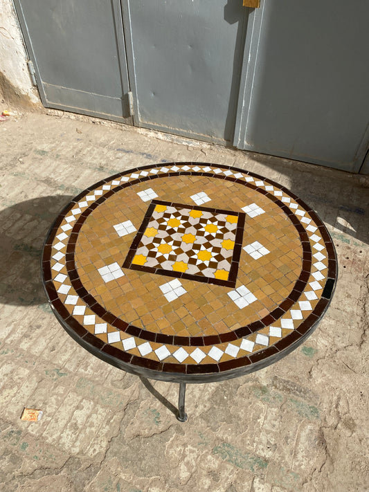 Golden Medina Mosaic Table