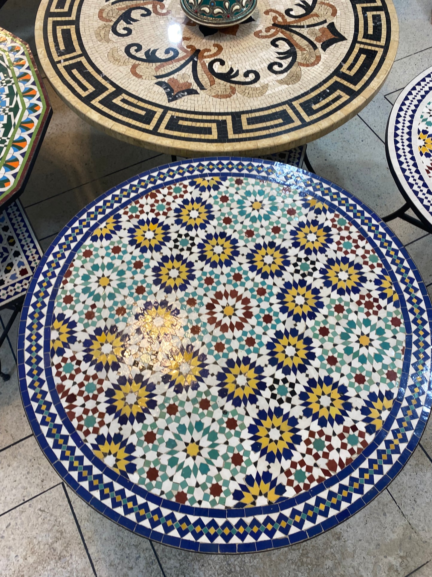 Handcrafted Moroccan Mosaic Table – A Timeless Masterpiece