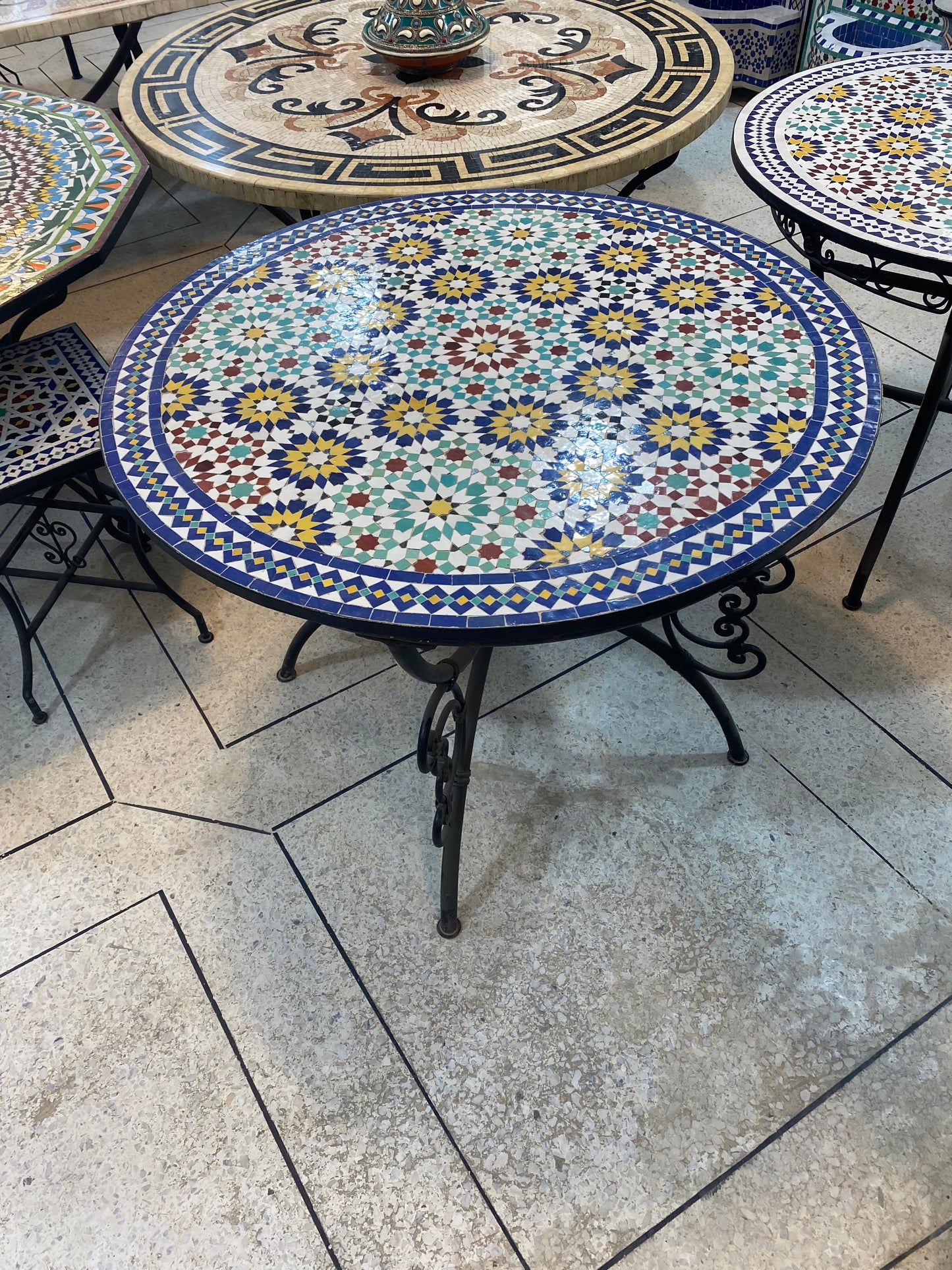 Handcrafted Moroccan Mosaic Table – A Timeless Masterpiece