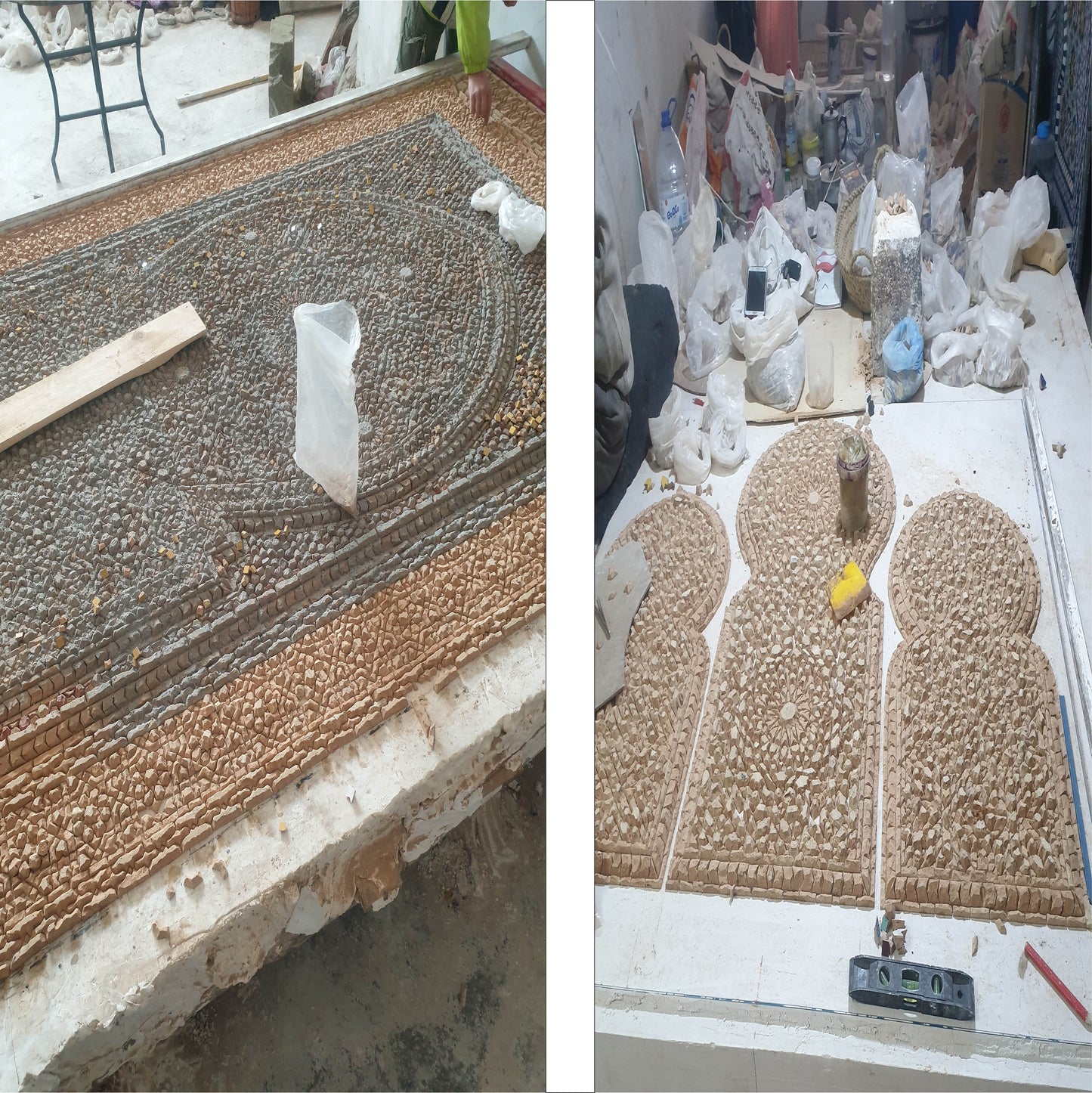 Handmade Moroccan Zellige Fountain – Authentic Mosaic Water Feature