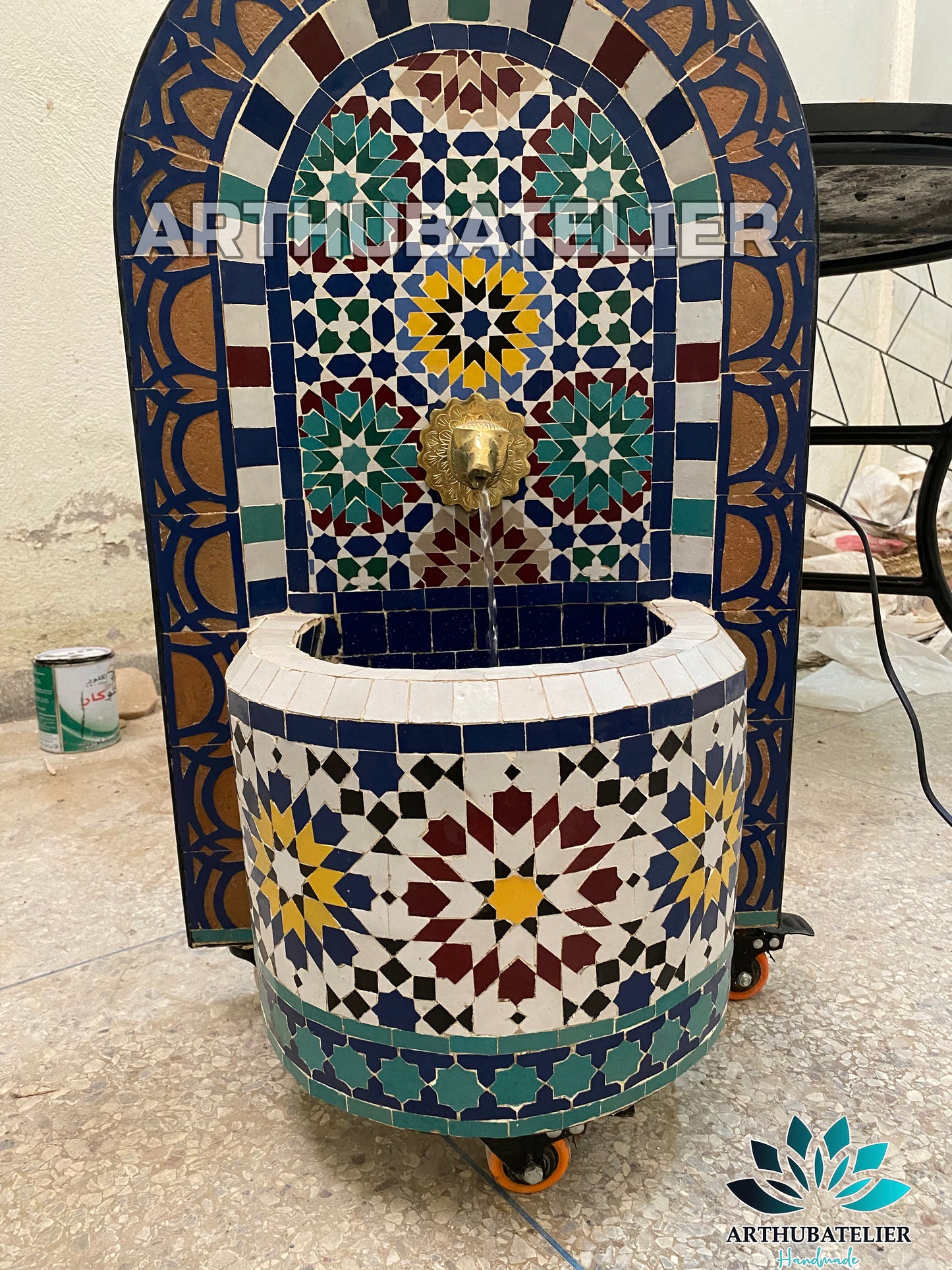 Midnight Elegance Moroccan Fountain – A Royal Statement