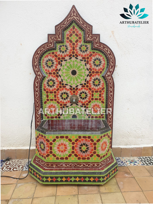 Verdant Elegance Moroccan Fountain – A Timeless Masterpiece