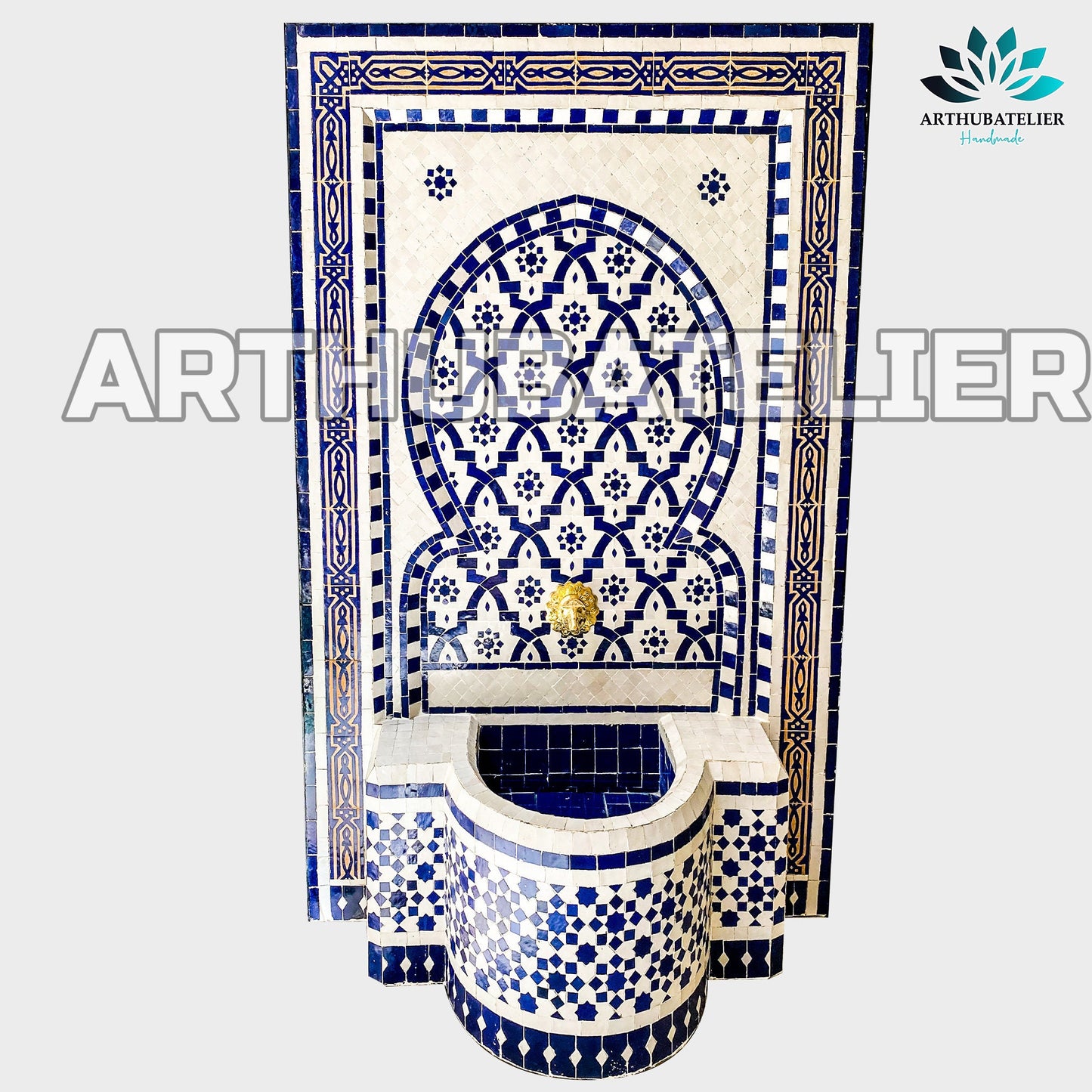 Royal Blue Moroccan Fountain – A Statement of Elegance