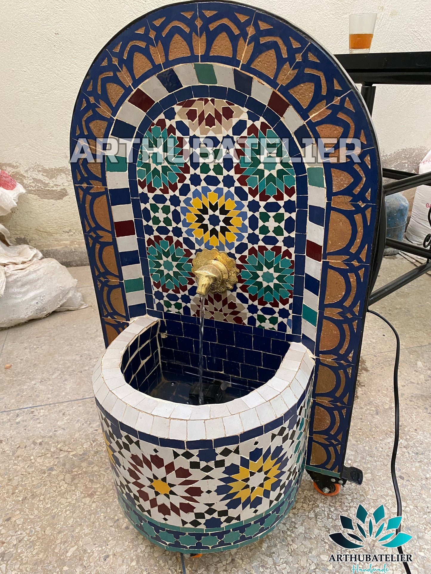 Midnight Elegance Moroccan Fountain – A Royal Statement