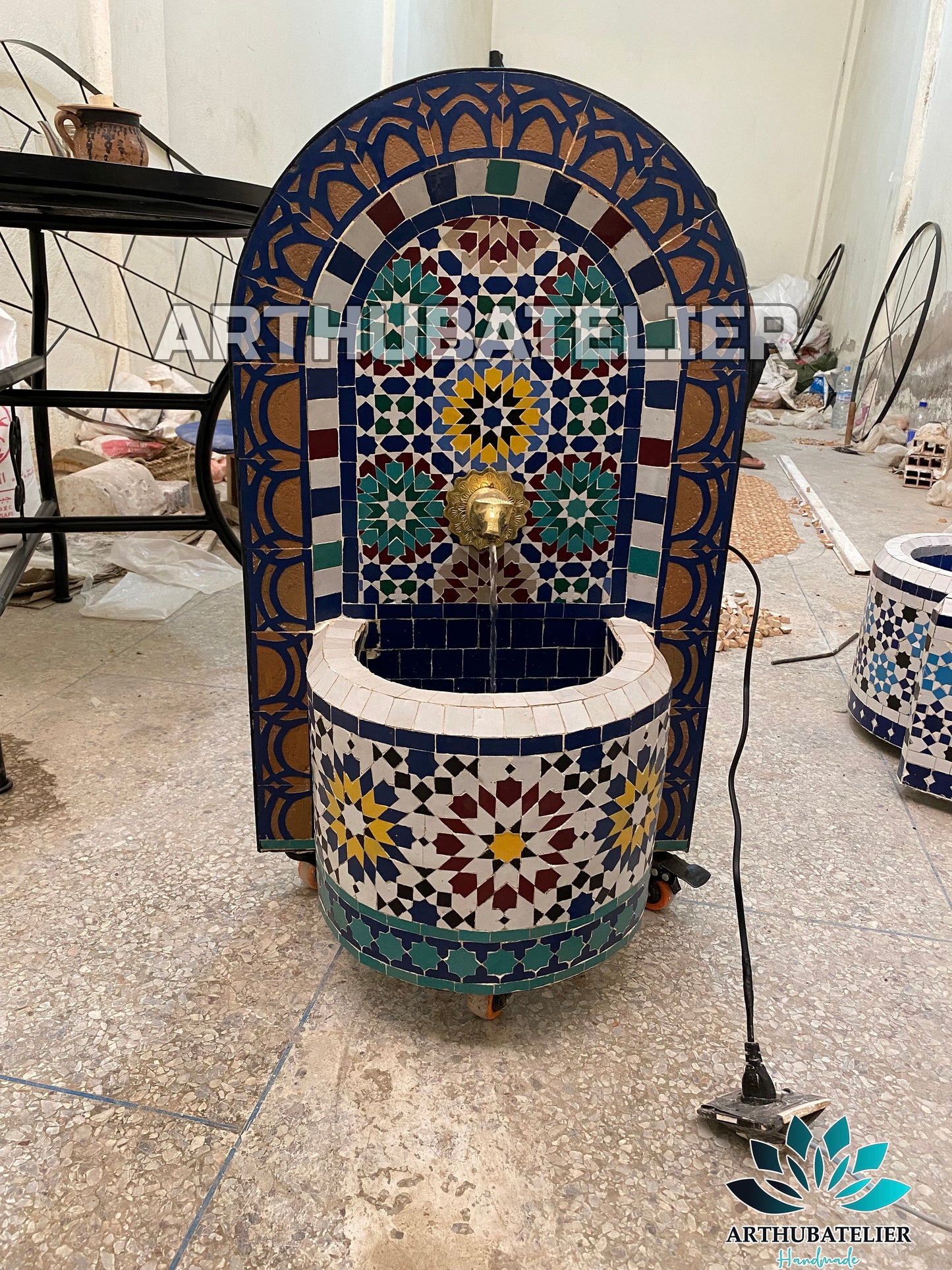 Midnight Elegance Moroccan Fountain – A Royal Statement