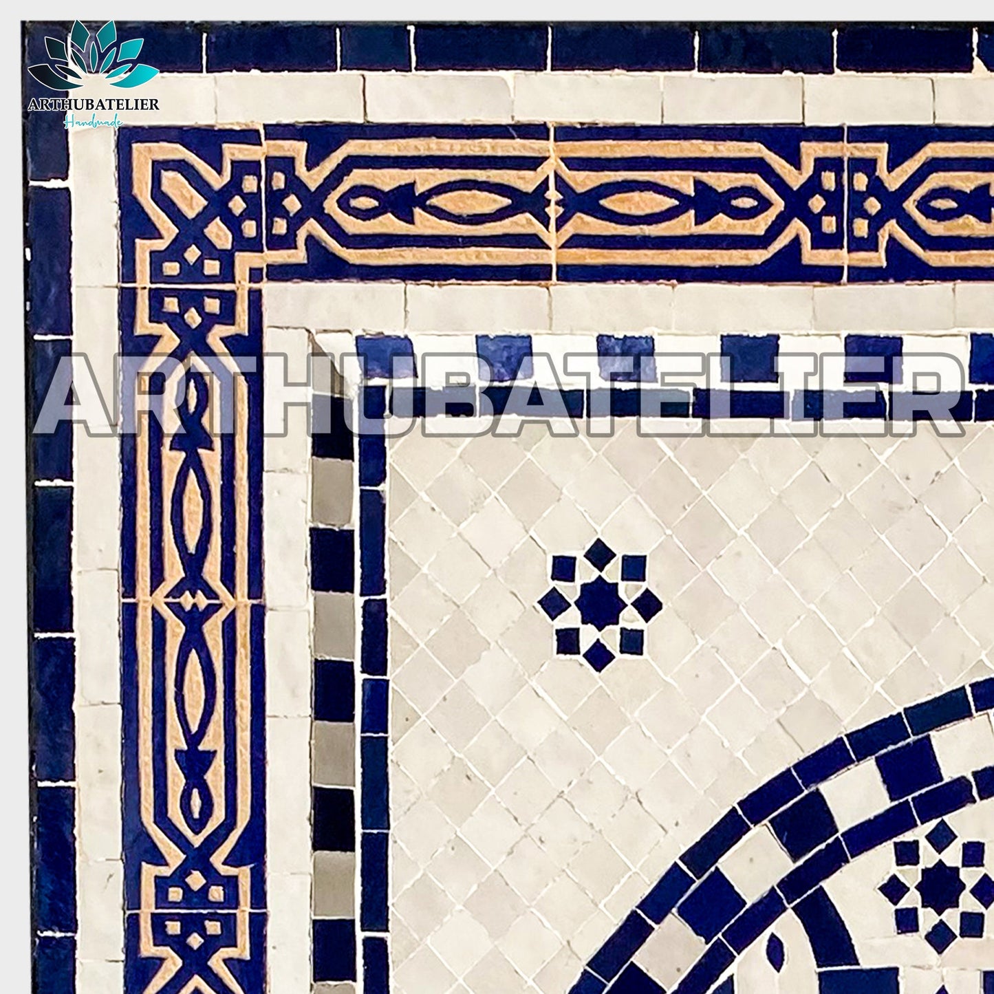 Royal Blue Moroccan Fountain – A Statement of Elegance