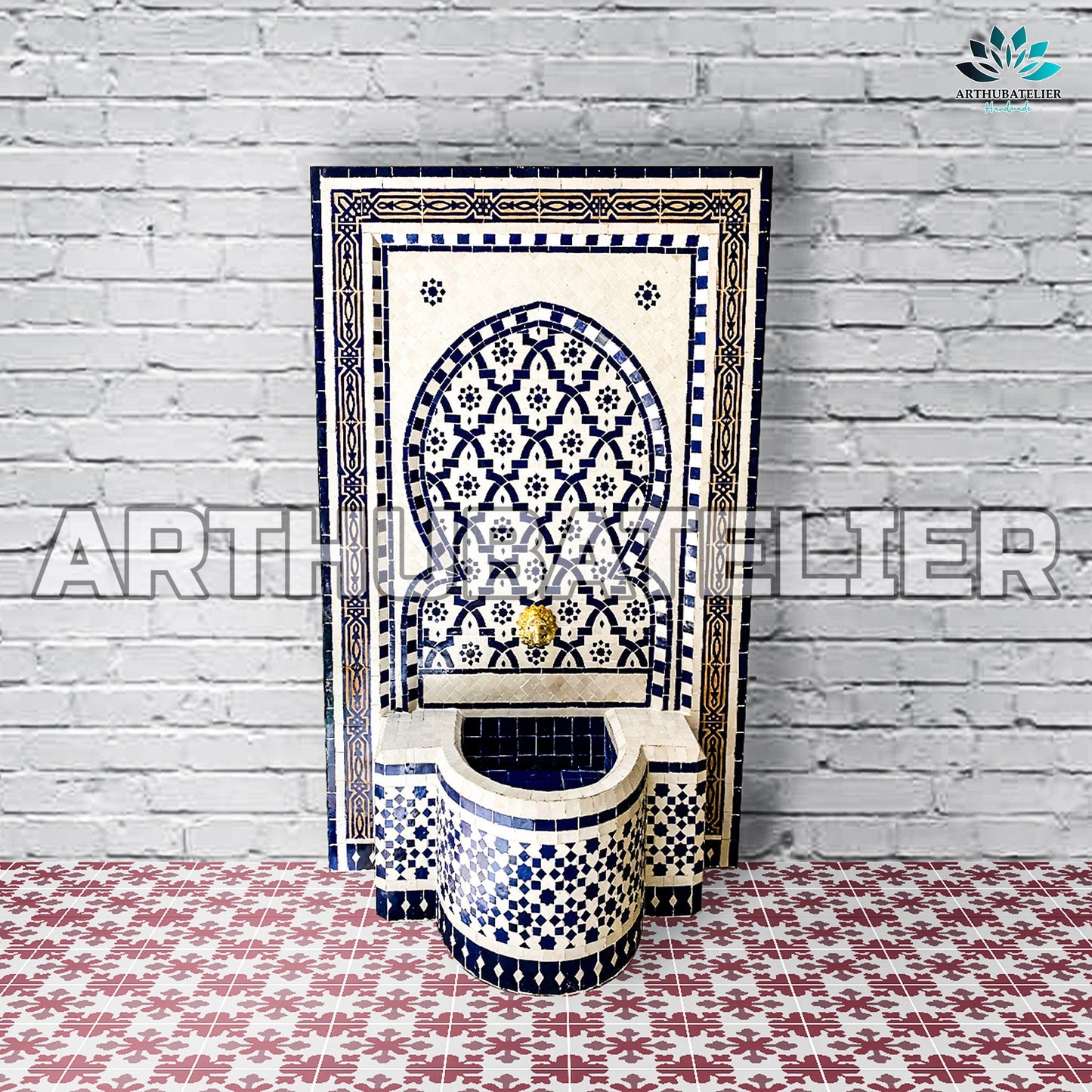 Royal Blue Moroccan Fountain – A Statement of Elegance