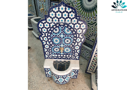 Royal Blue Moroccan Fountain – A Statement of Elegance