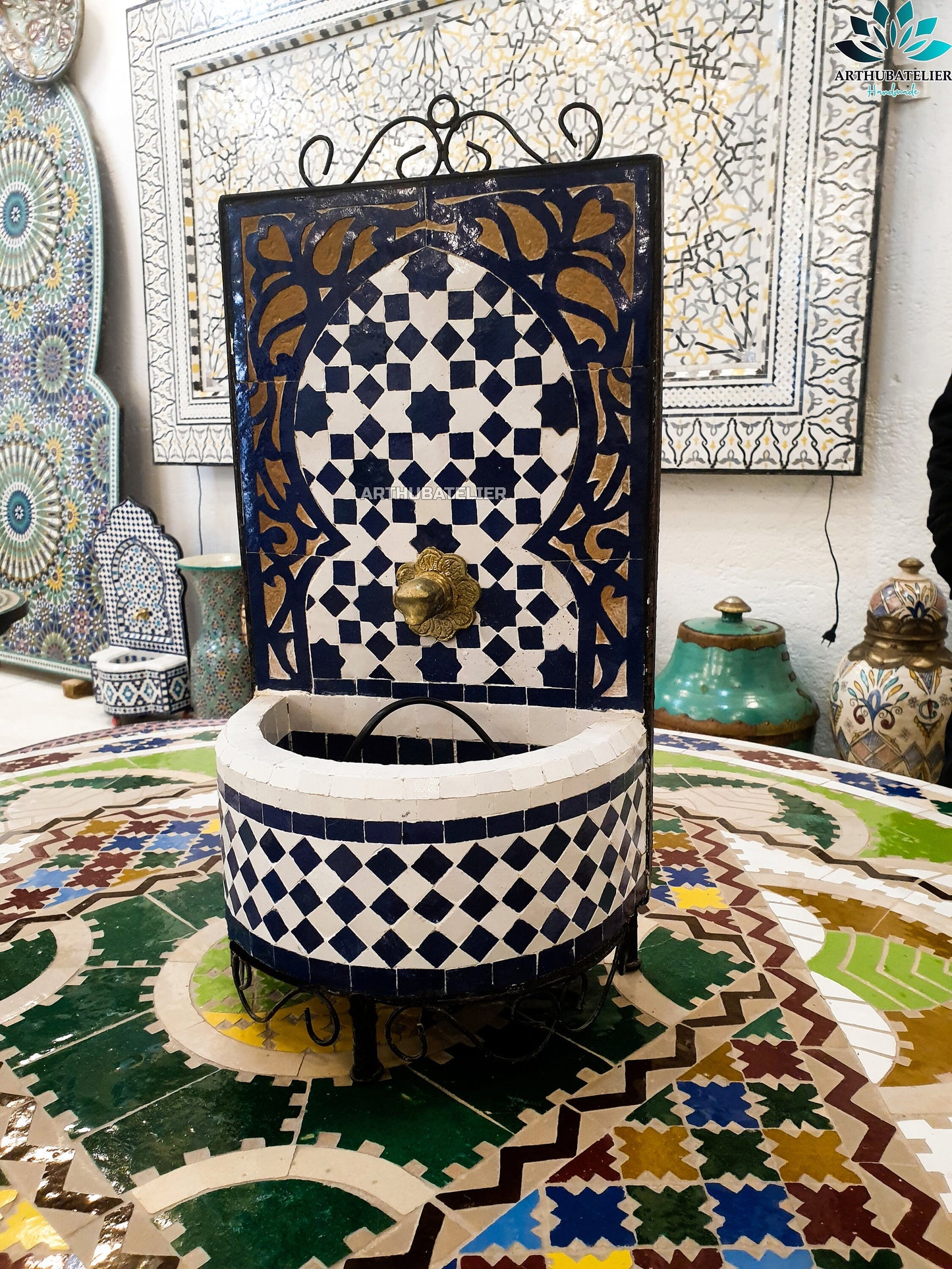 Timeless Moroccan Hanging Fountain – Elegance in Every Detail