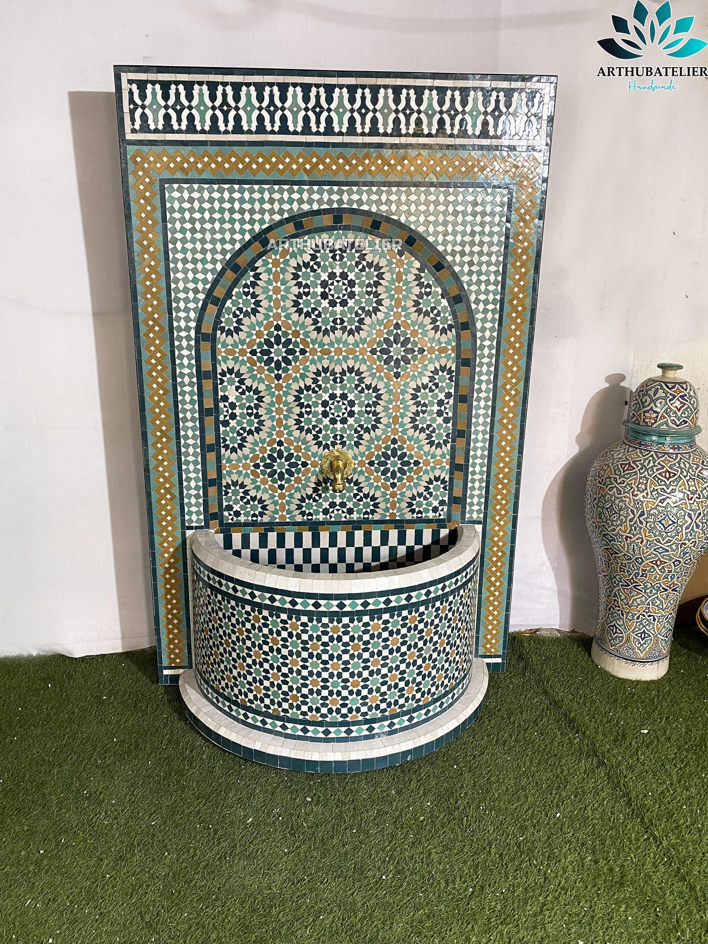 Andalusian-Inspired Moroccan Fountain – A Timeless Masterpiece
