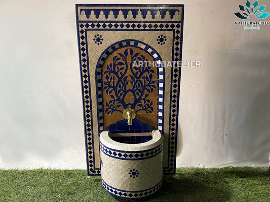 Timeless Royal Blue Moroccan Fountain – The Tree of Life