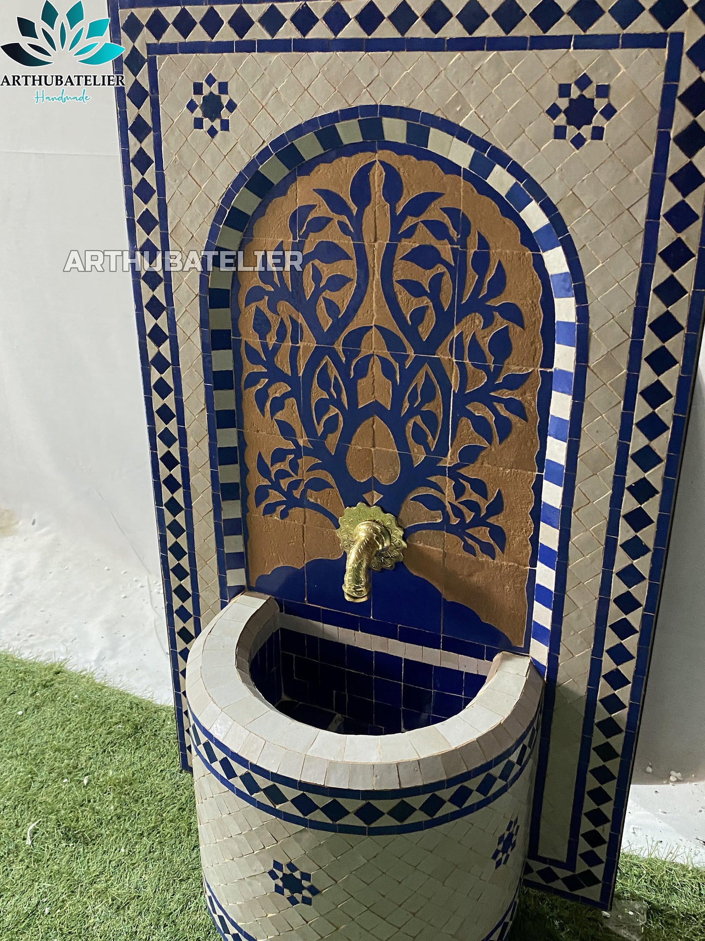 Timeless Royal Blue Moroccan Fountain – The Tree of Life