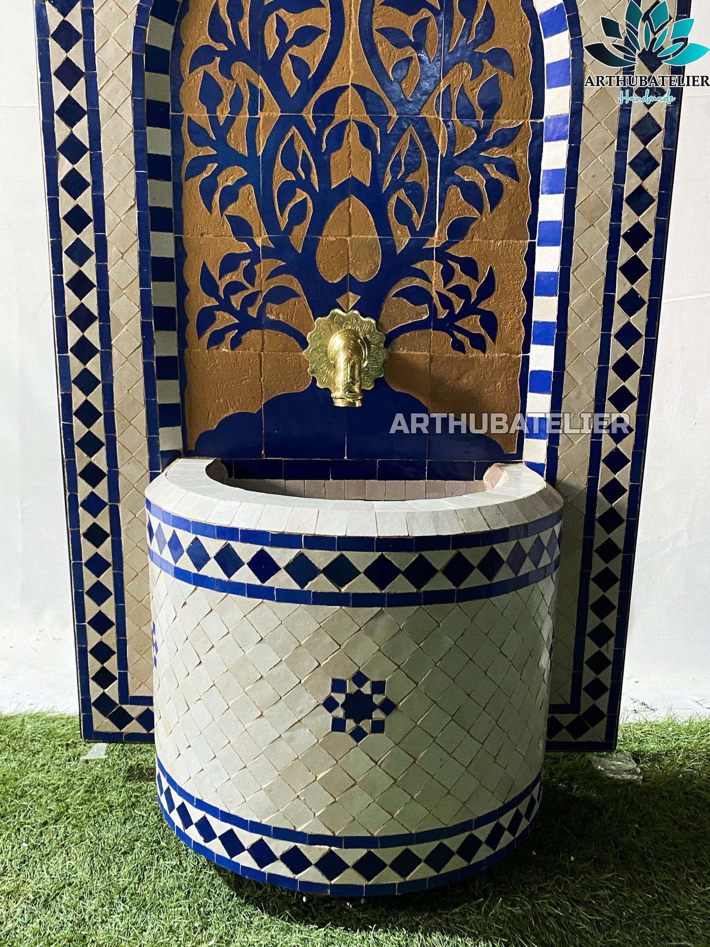 Timeless Royal Blue Moroccan Fountain – The Tree of Life