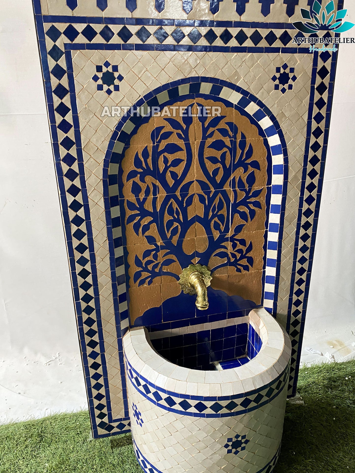 Timeless Royal Blue Moroccan Fountain – The Tree of Life
