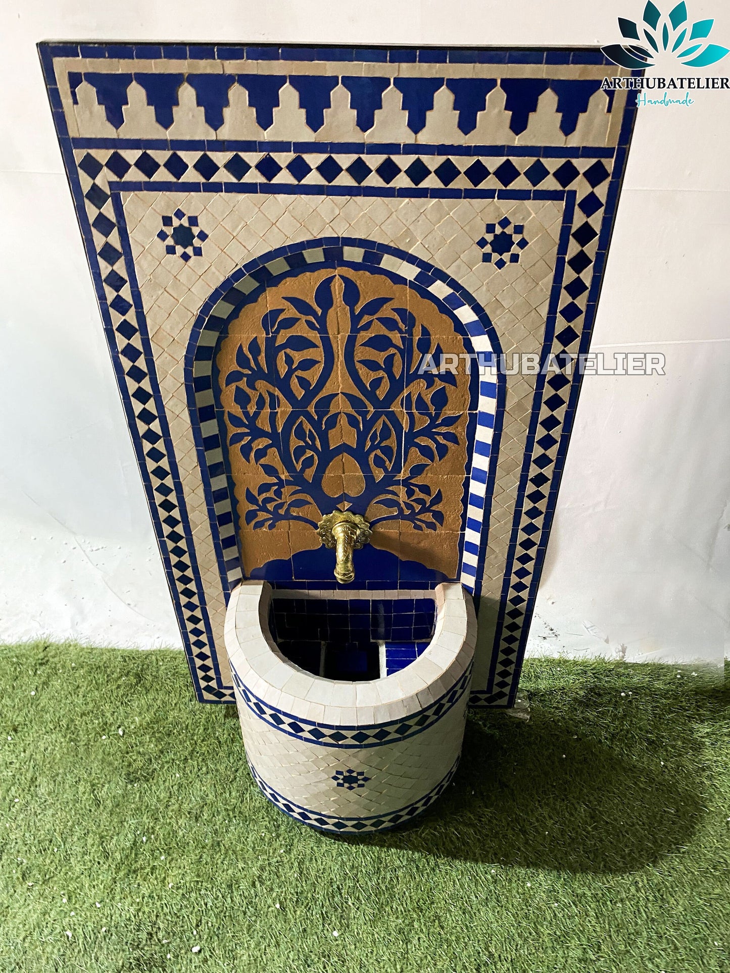 Timeless Royal Blue Moroccan Fountain – The Tree of Life