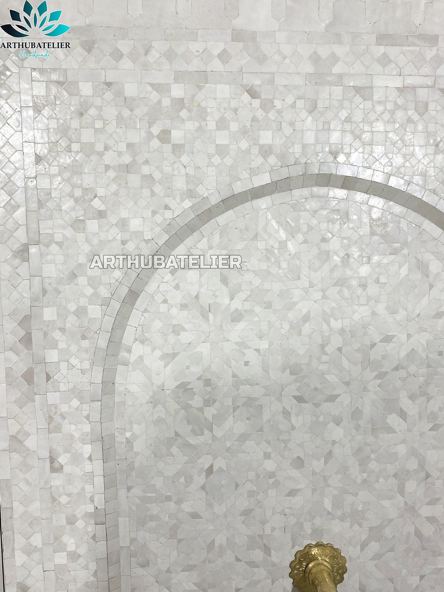 Elegant White Moroccan Fountain – A Touch of Sophistication