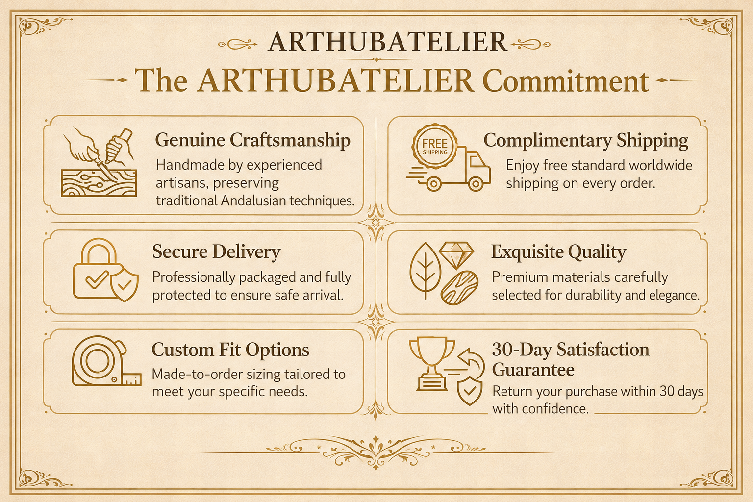 ARTHUBATELIER quality commitment handcrafted Moroccan sinks free shipping 30 day guarantee