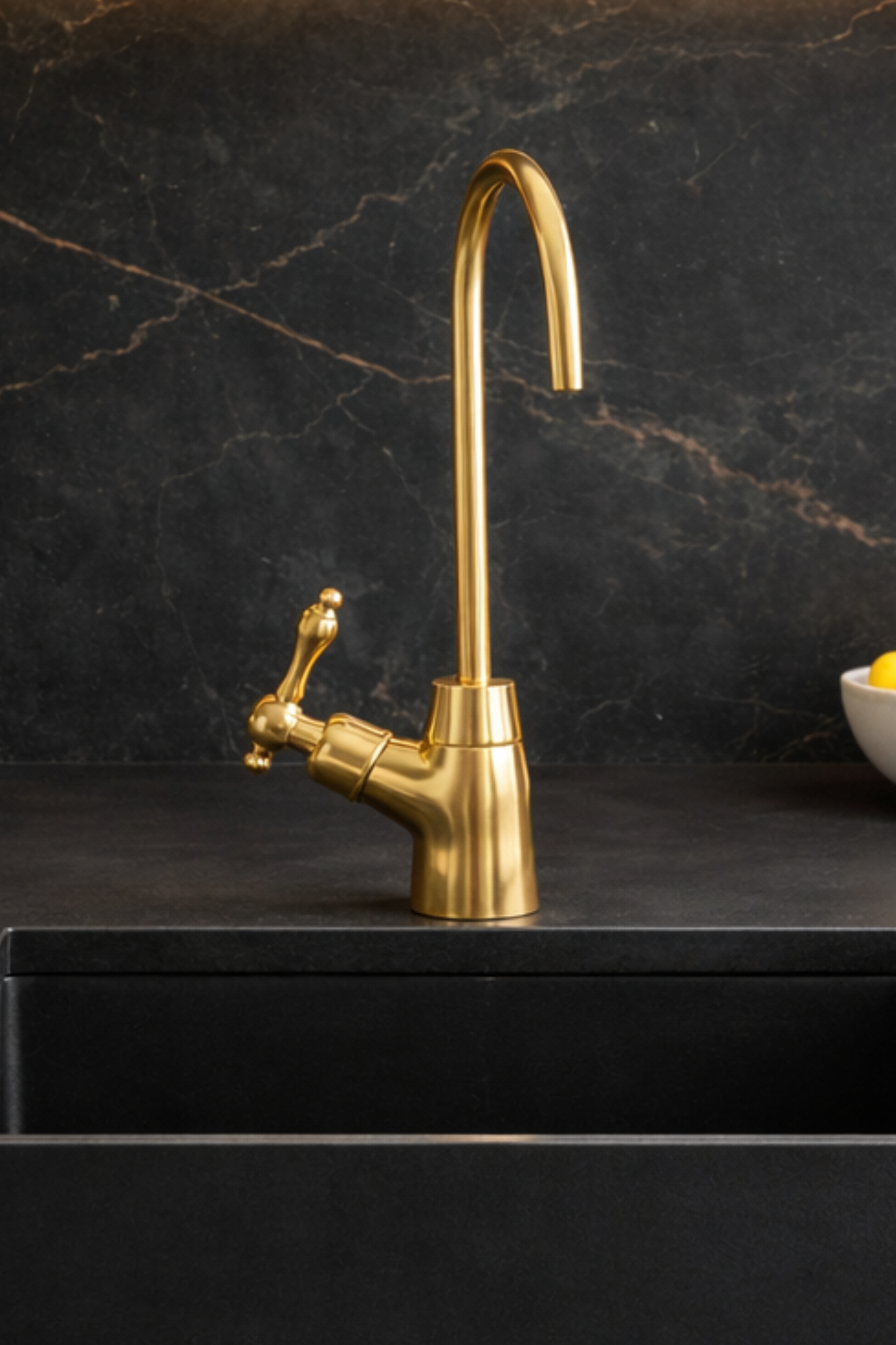Unlacquered Brass Cold Water Beverage Faucet, Single Handle