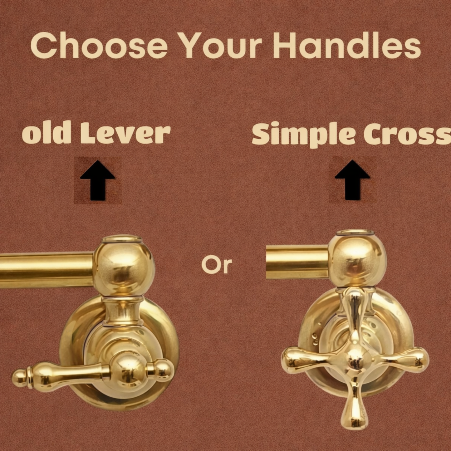 Wall Mount Unlacquered Brass Pot Filler Faucet with Hand Sprayer for Kitchen