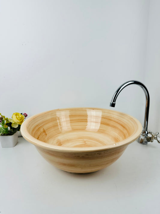 Sunset Coral: Handcrafted Ceramic Sink in Coral Color