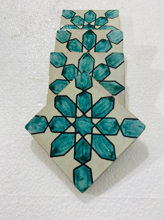 Emerald Star Moroccan Zellige Tiles