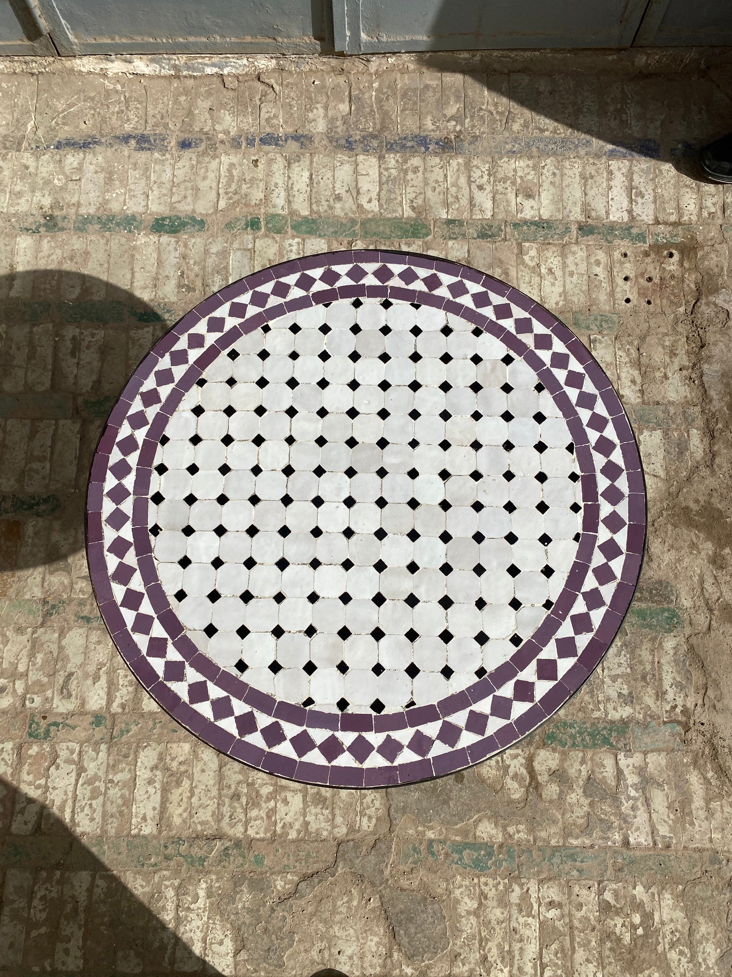 Amethyst Elegance Mosaic Table