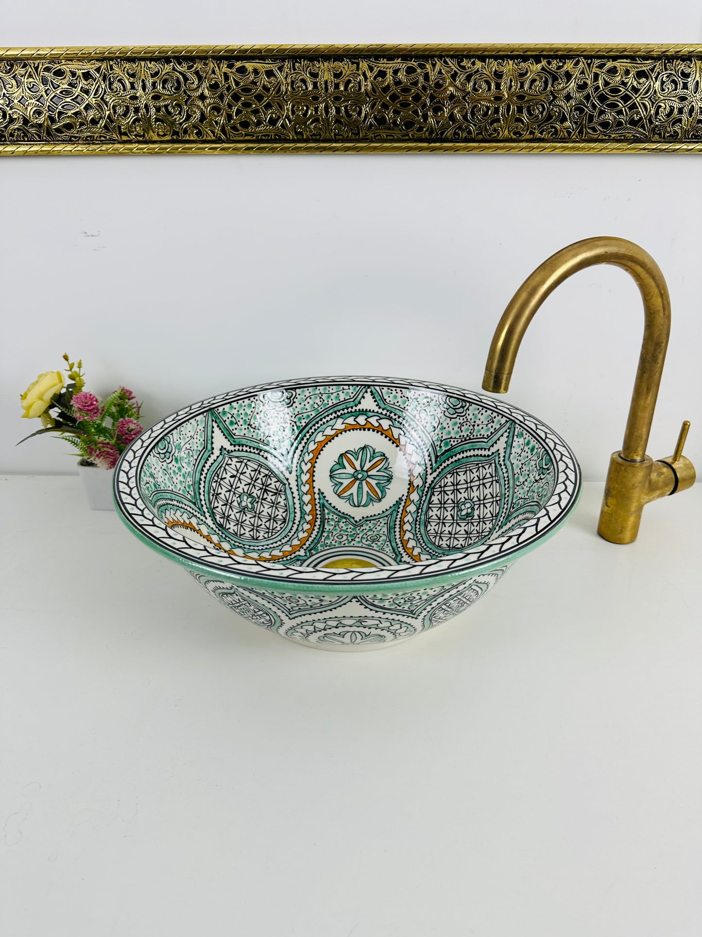 Colorful 100% handmade sink and  hand painted