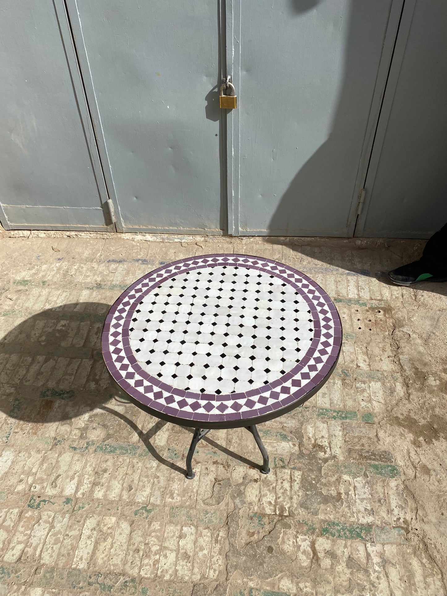 Amethyst Elegance Mosaic Table