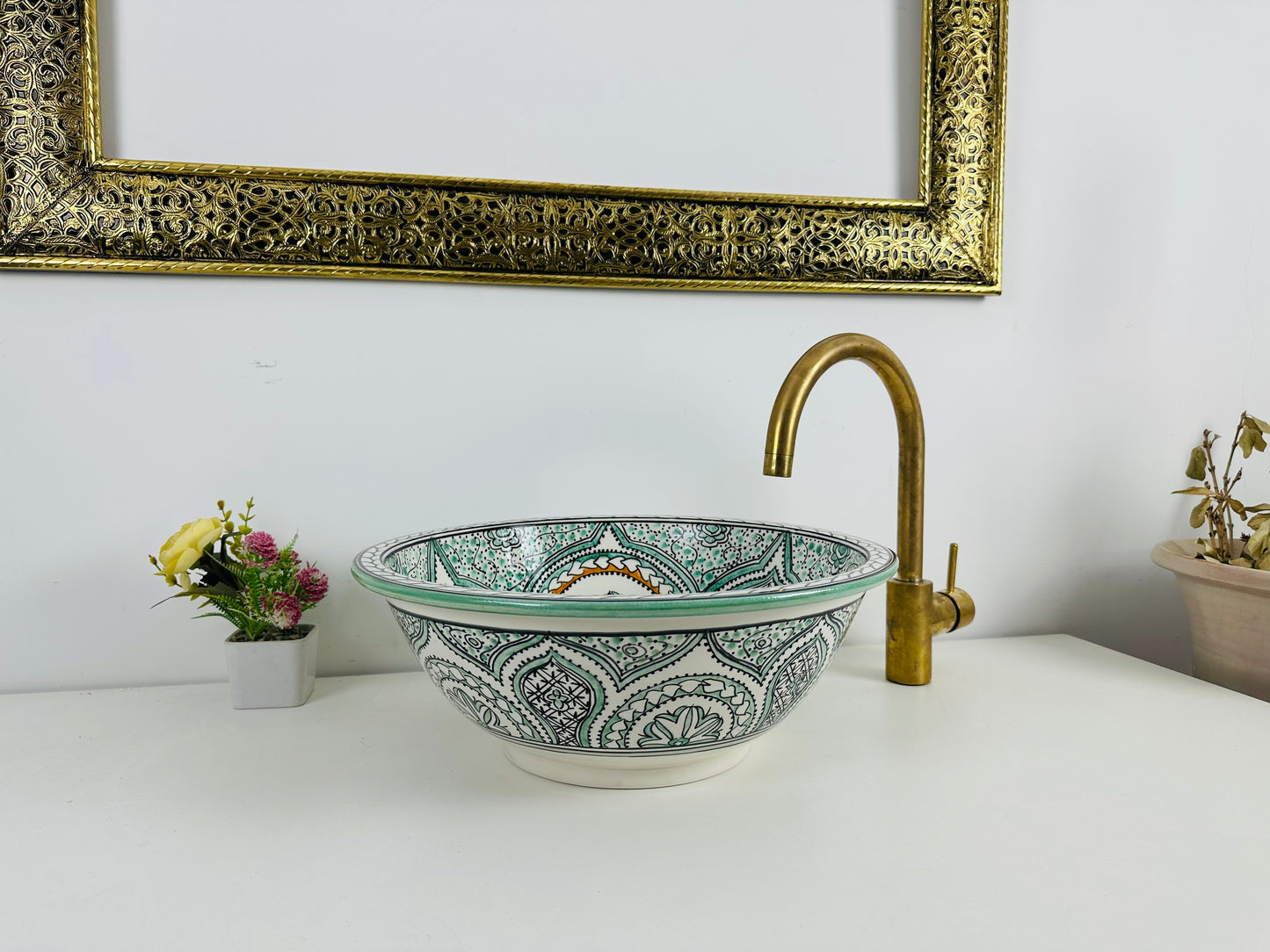 Colorful 100% handmade sink and  hand painted