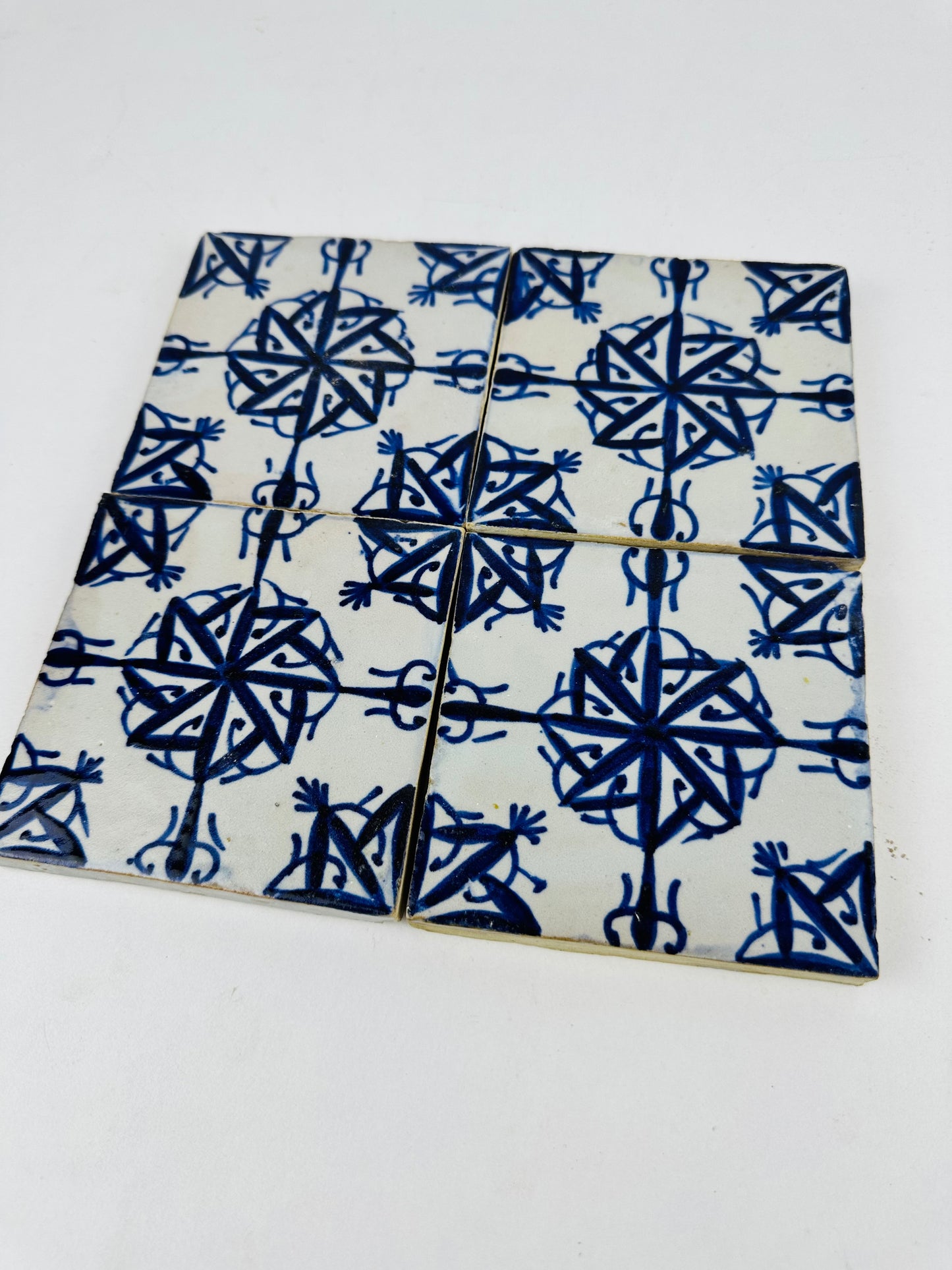 Sapphire Geometry Moroccan Tile