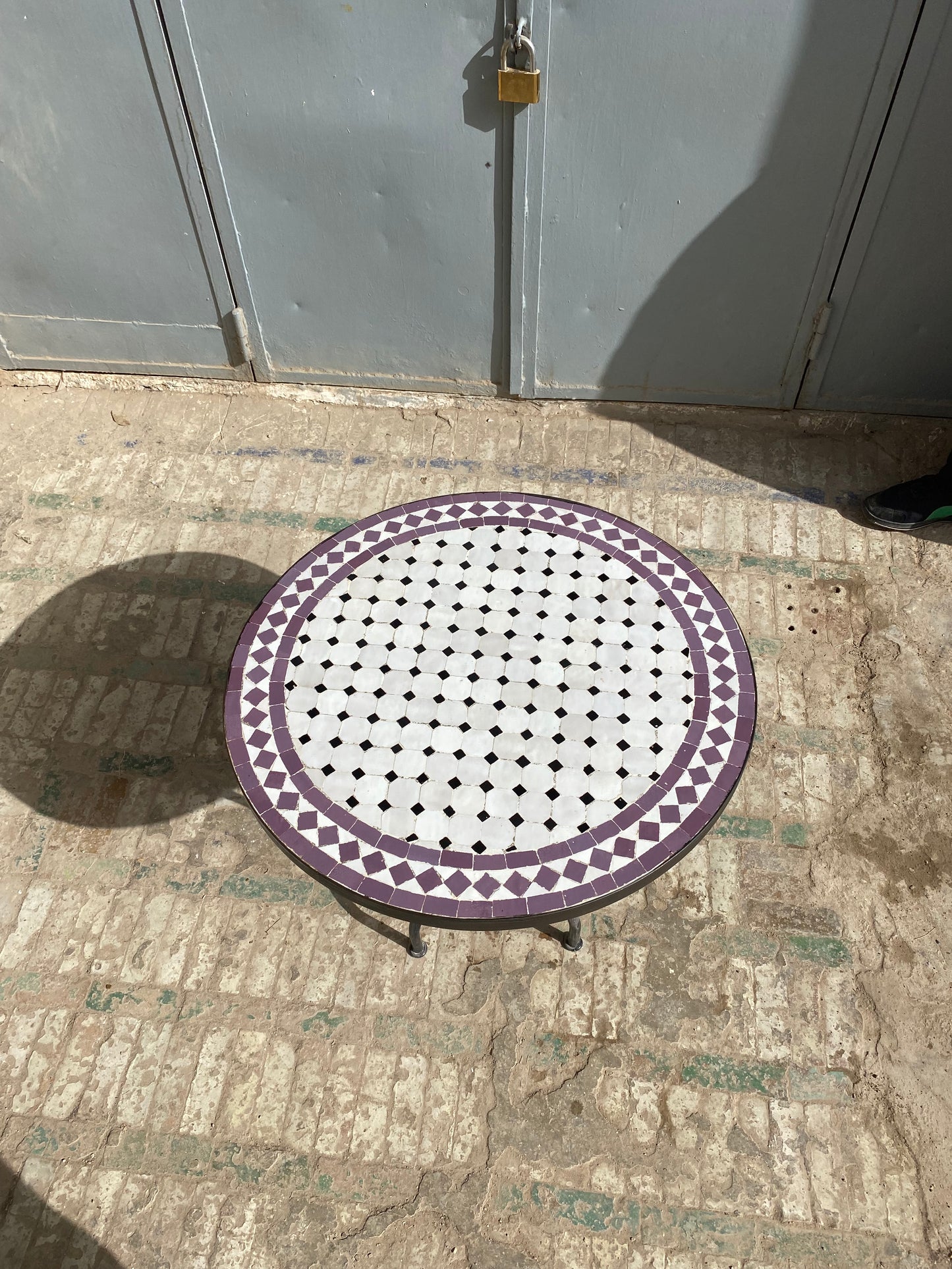 Amethyst Elegance Mosaic Table