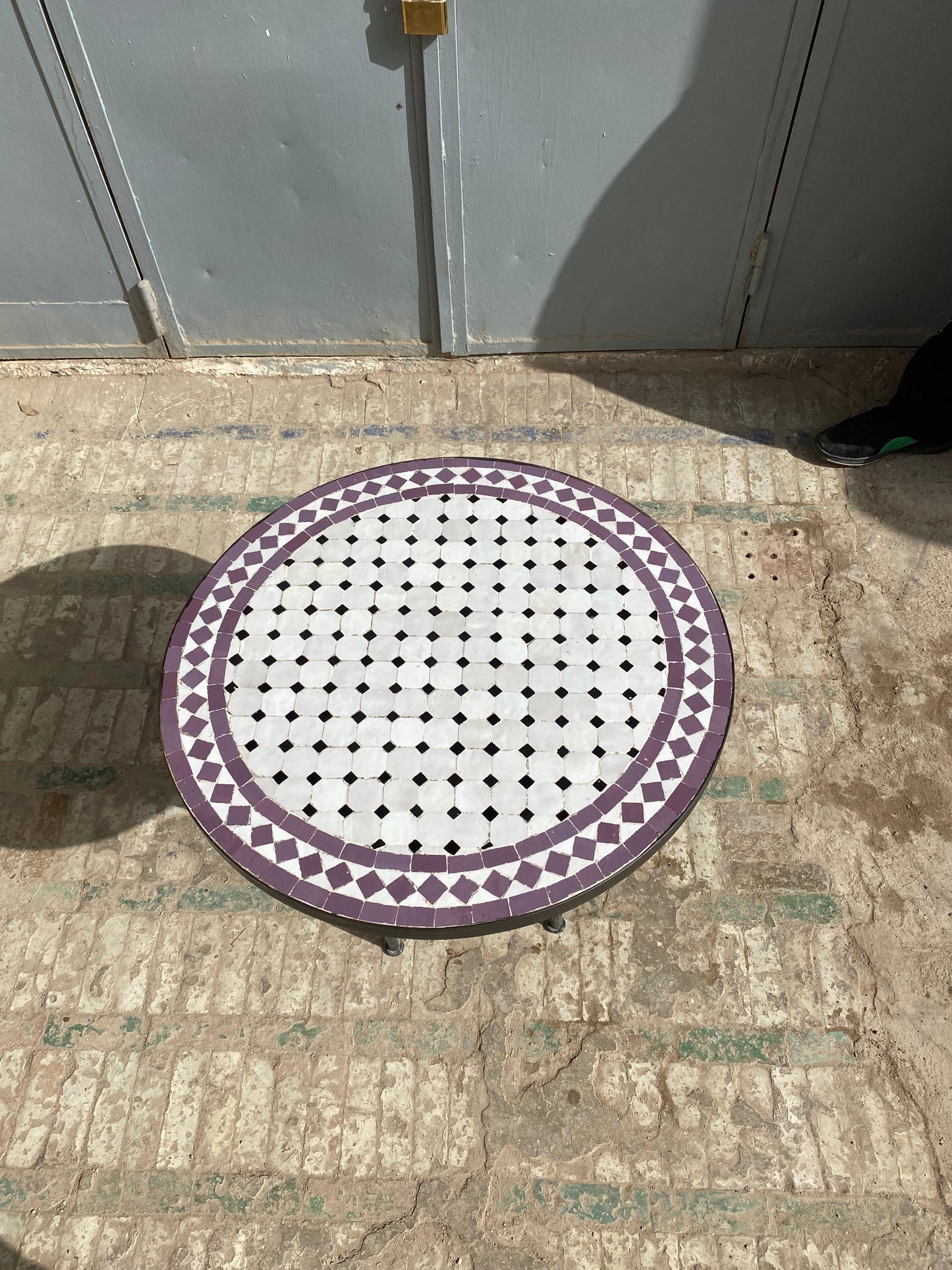 Amethyst Elegance Mosaic Table