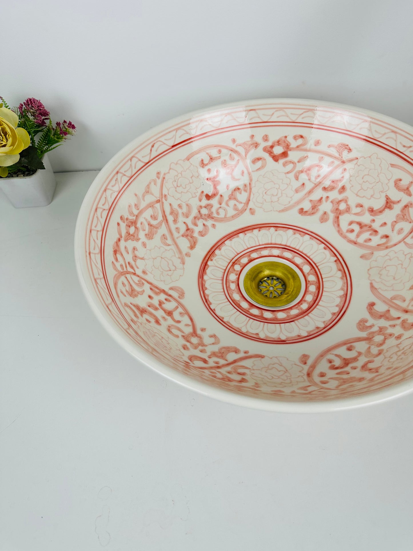 Handmade Ceramic Sink with Natural Tone