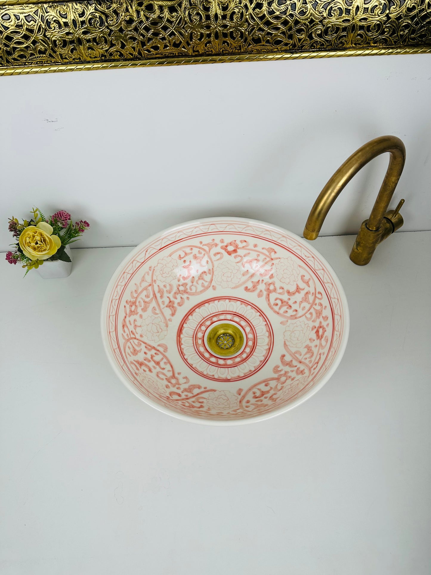 Handmade Ceramic Sink with Natural Tone