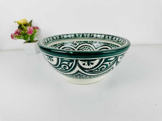 Forest Canopy: Handcrafted Ceramic Sink in Dark Green Shade