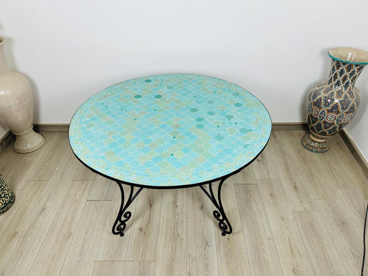 Moroccan Mosaic Table – Ocean Breeze