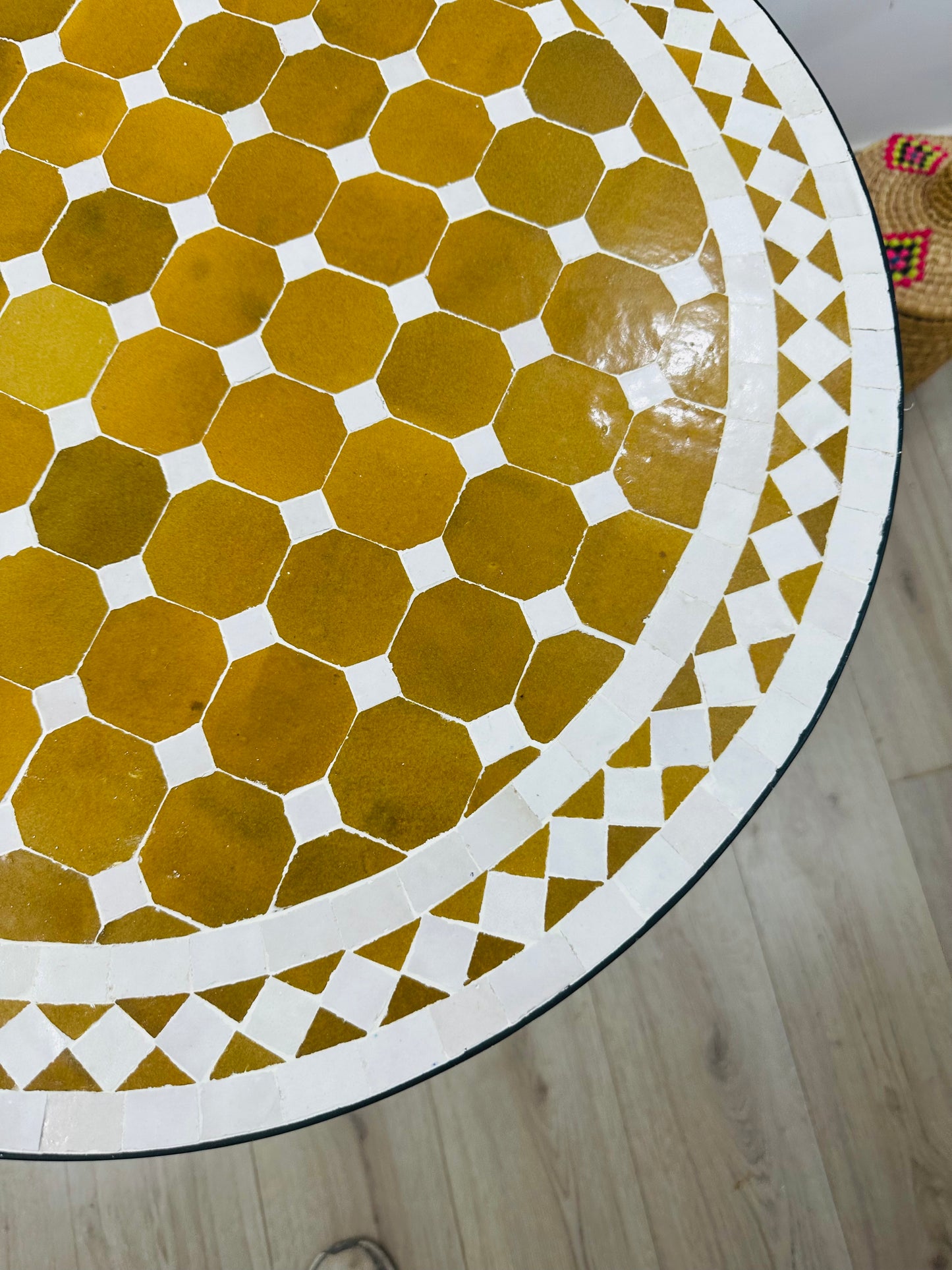 Handcrafted Moroccan Mosaic Table, Customizable Design