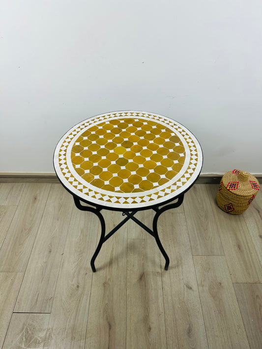 Handcrafted Moroccan Mosaic Table, Customizable Design