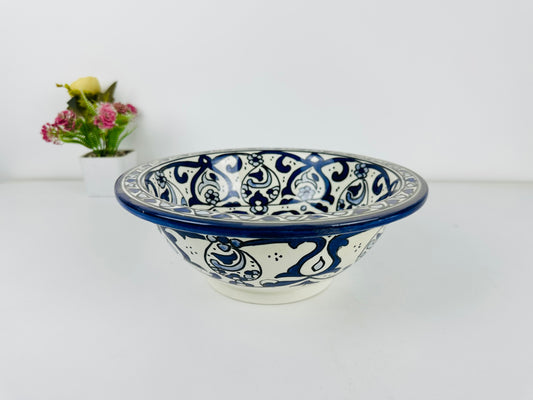 Admiral's Dream: Handcrafted Ceramic Sink in Admiral Blue