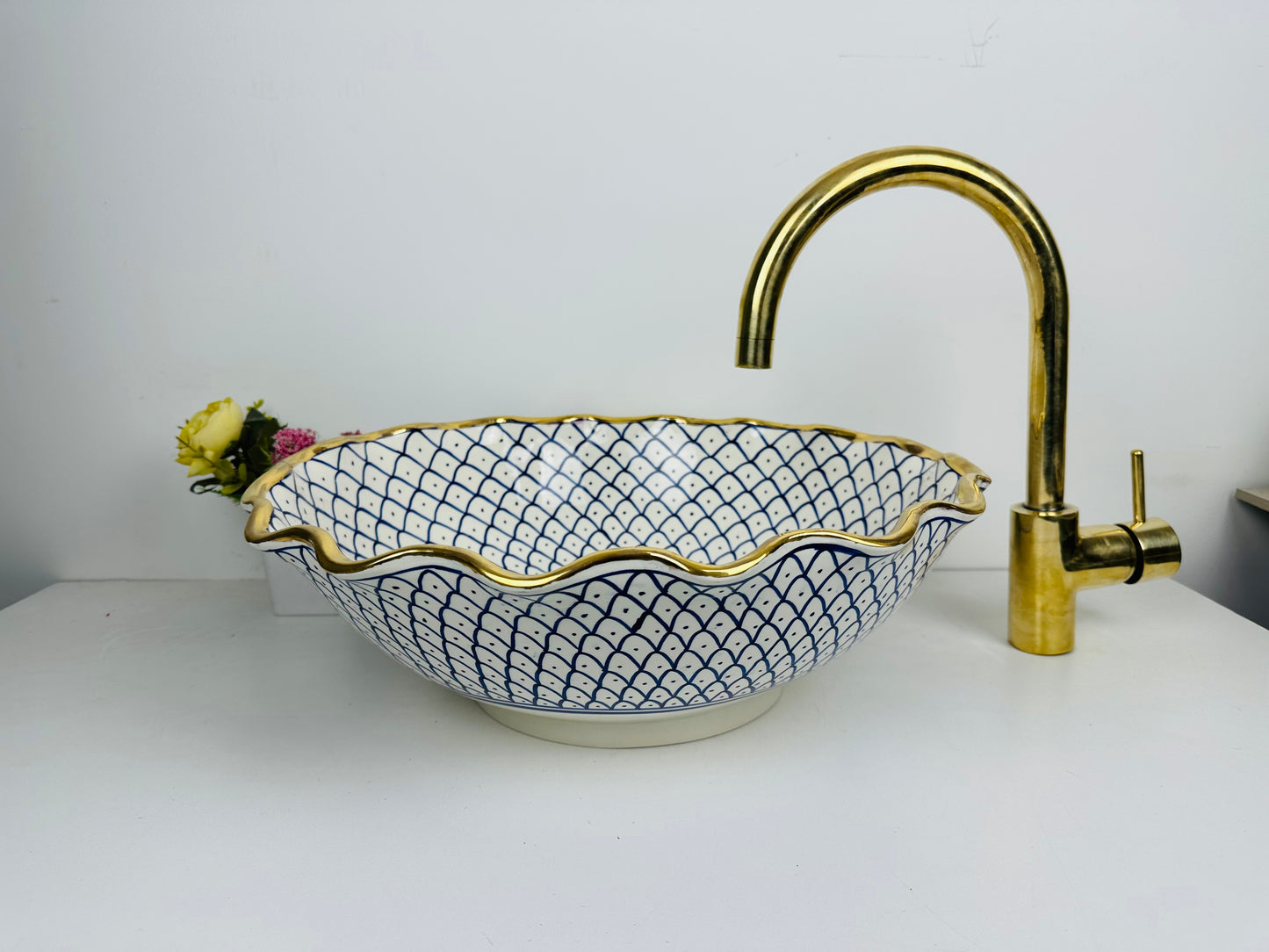 Golden Ceramic Sink