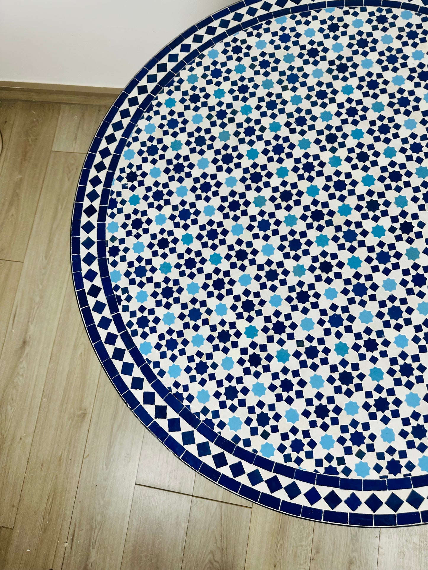 Azure Star Mosaic Table