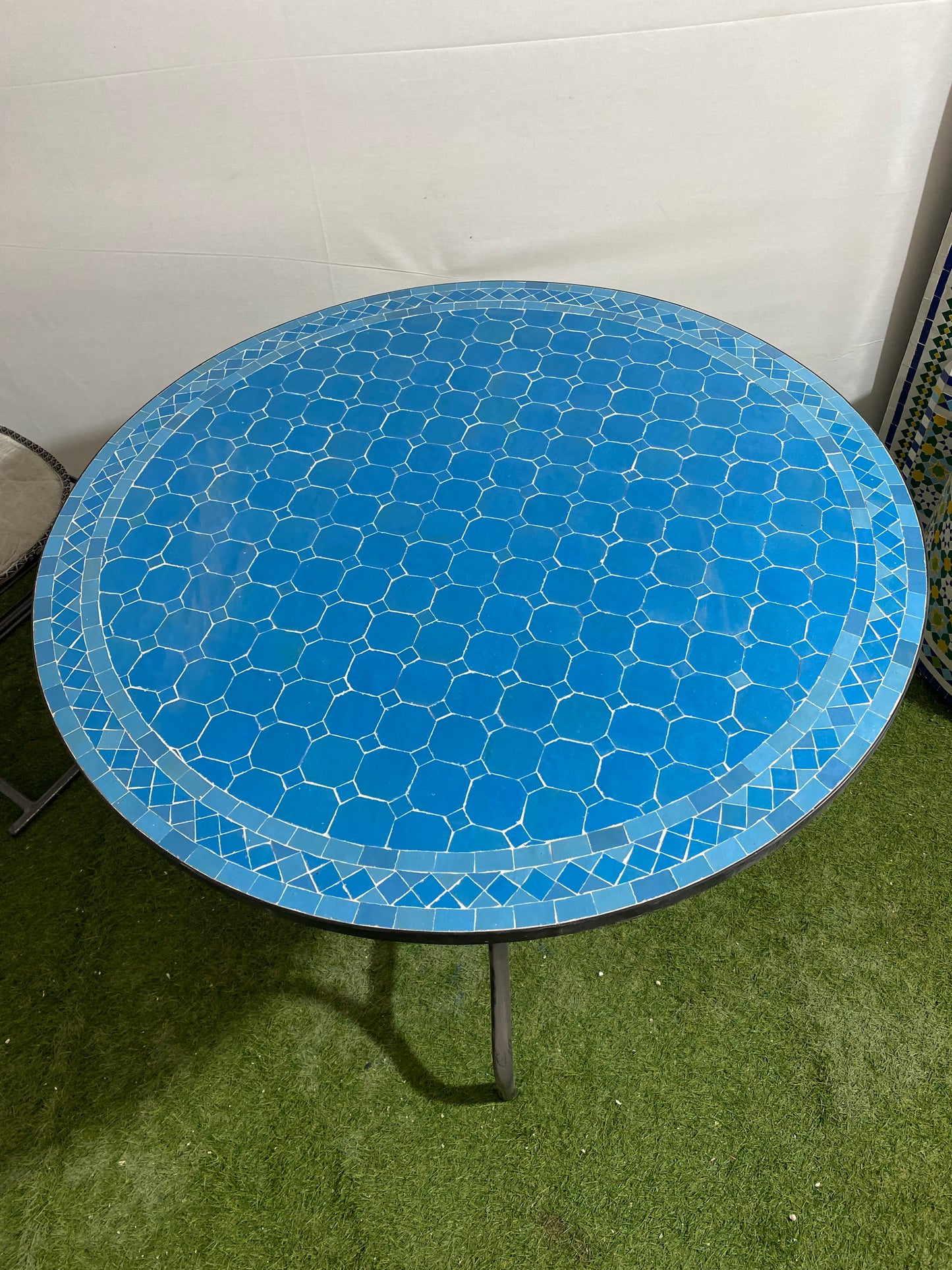 Azure Serenity Mosaic Table