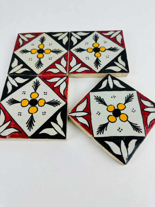 Hand-Painted Moroccan Bold Contrast Tile