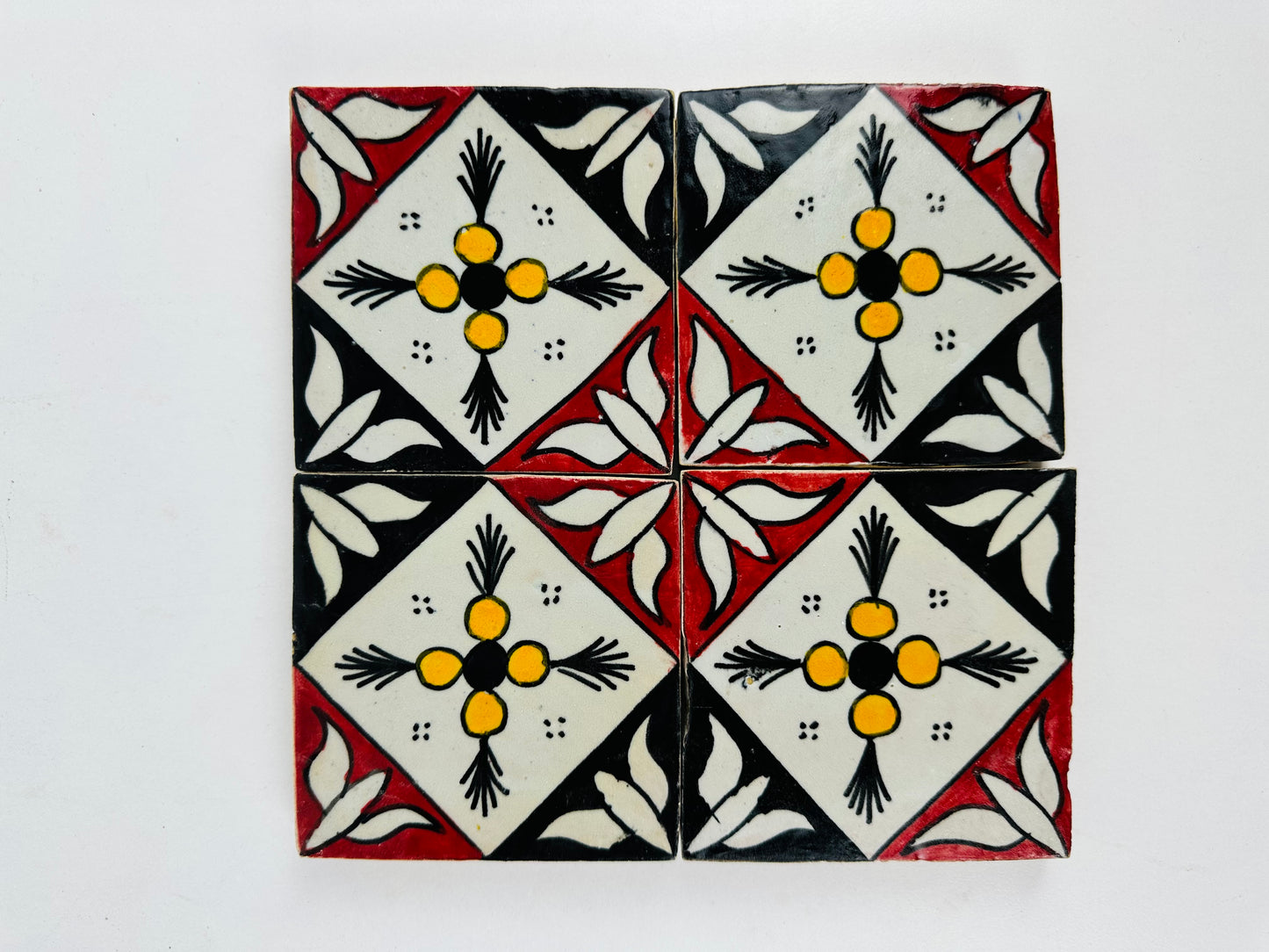 Hand-Painted Moroccan Bold Contrast Tile