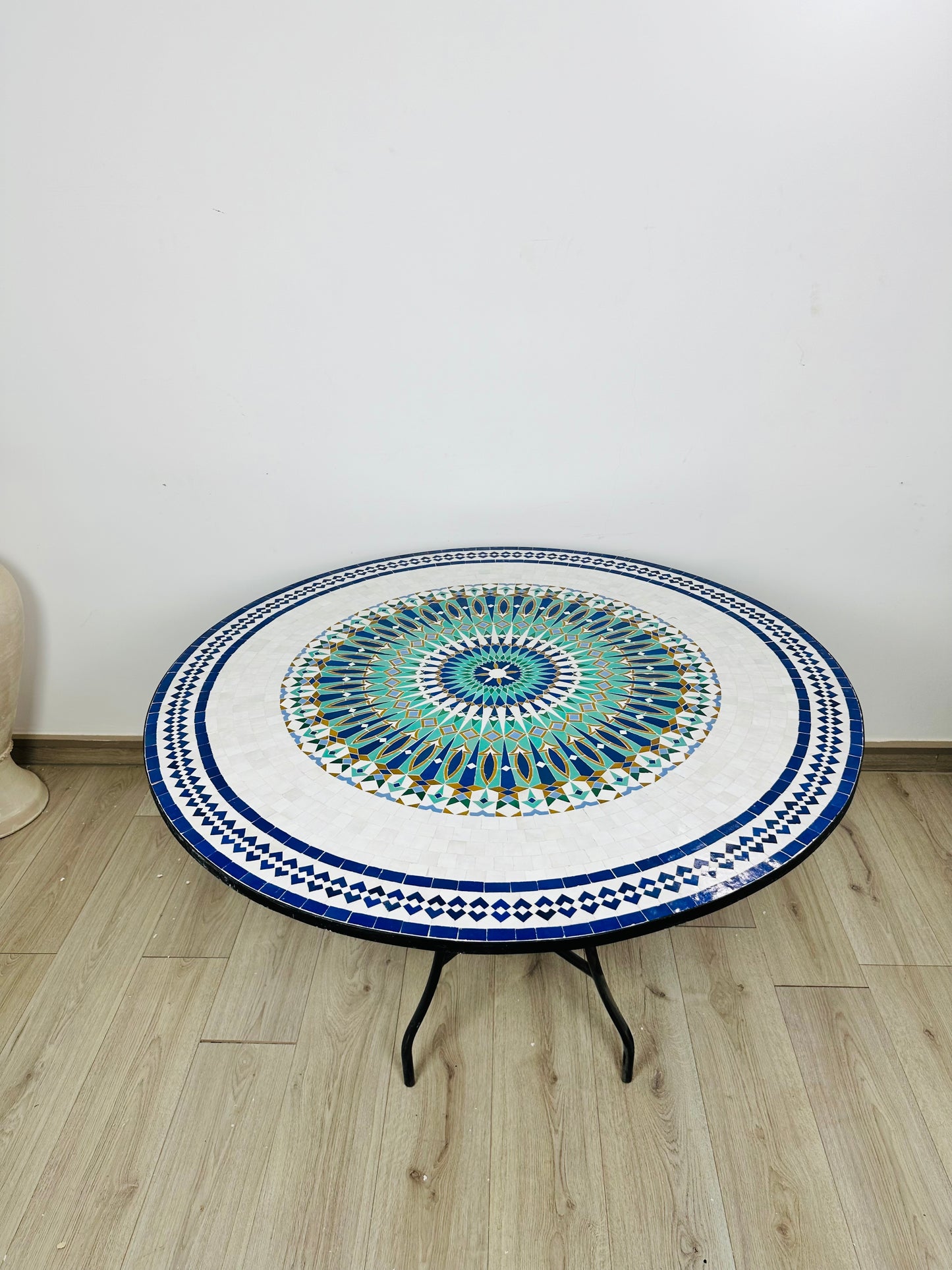 Emerald Radiance Mosaic Table