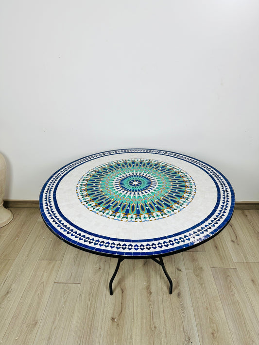 Emerald Radiance Mosaic Table