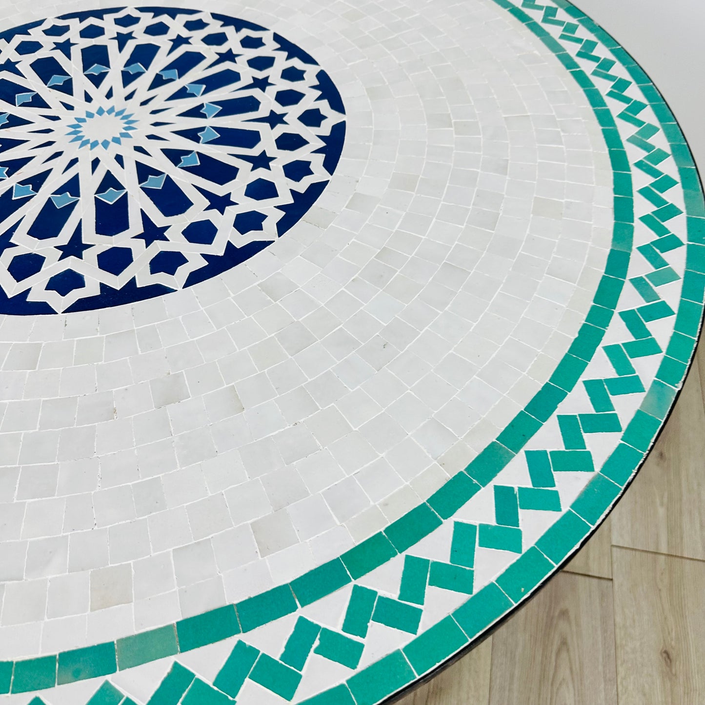 Serene Elegance Mosaic Table